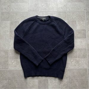 Banana Republic Navy Blue Merino Wool Knit Sweater Men’s L Filpucci